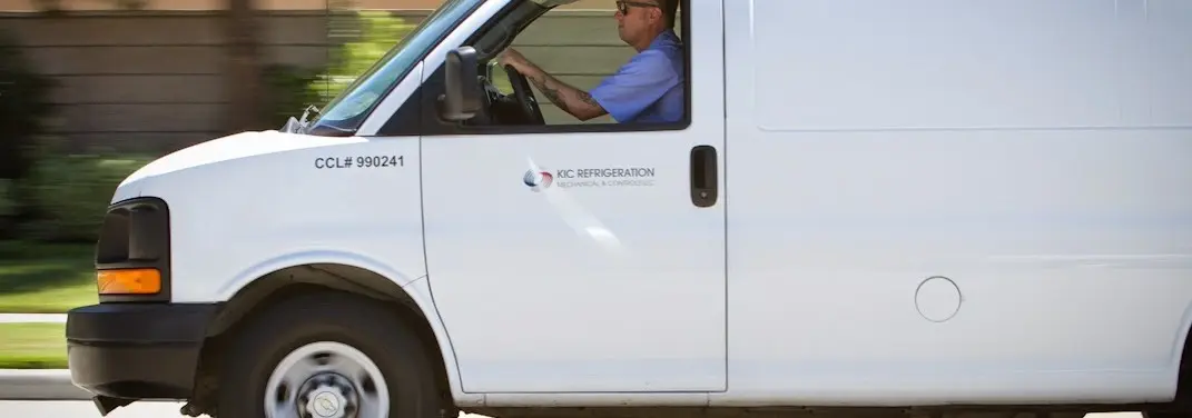 KIC Refrigeration service vehicle serving Hazle area